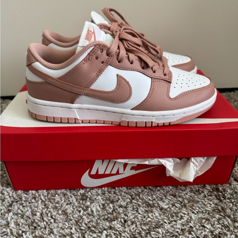 Womens Nike Dunk “Rose Whisper” Low-Top Sneakers
